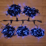 Гирлянда «LED ClipLight» 24V, 5 нитей по 20 метров, цвет диодов Синий