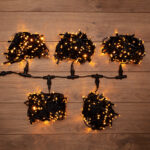 Гирлянда «LED ClipLight» 24V, 5 нитей по 20 метров, цвет диодов Желтый